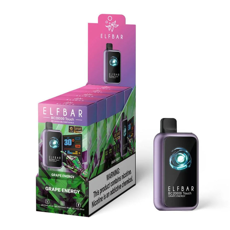 Caixa Elfbar Bc Touch 20.000 Puffs Atacado - Caixa com 10 Unidades